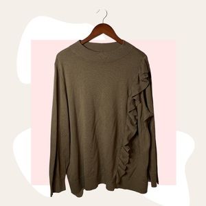 6. Joan Rivers Ruffled Sweater 2 X